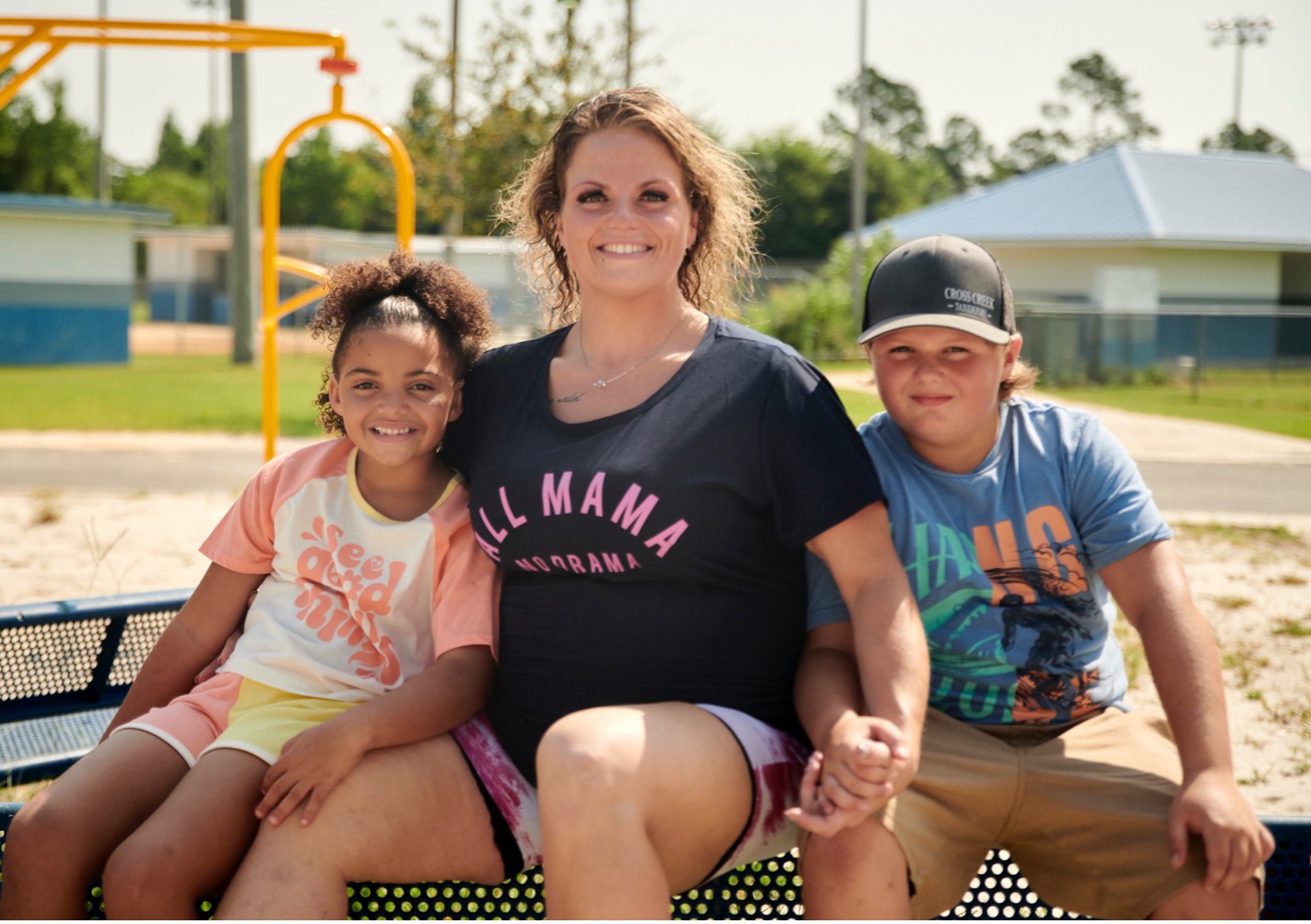 Brittany Burns and her two children