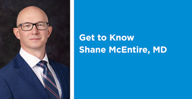 Graphic with Dr. McEntire