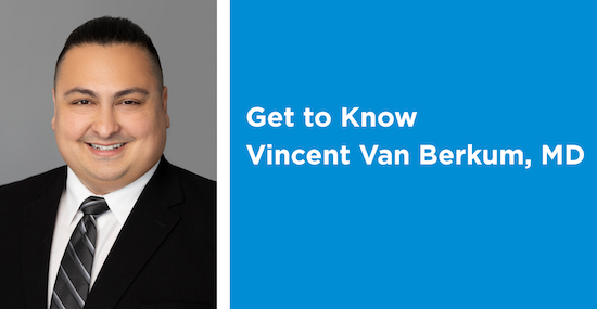 Graphic with Vincent Van Berkum, MD