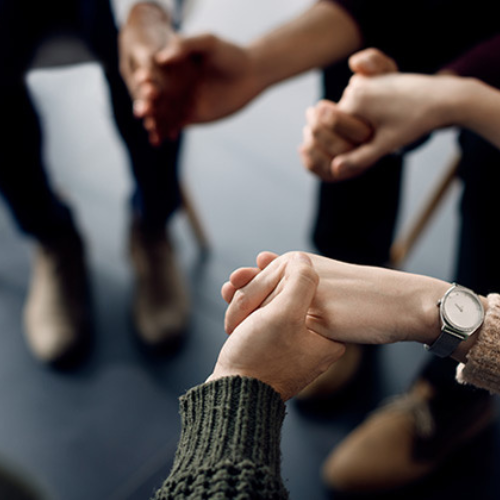 people holding hands